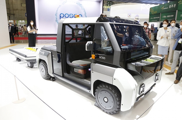 H2MEET 미디어 어워즈에서 대상을 수상한 현대모비스 '엠비전 터그' (사진=권진욱 기자)