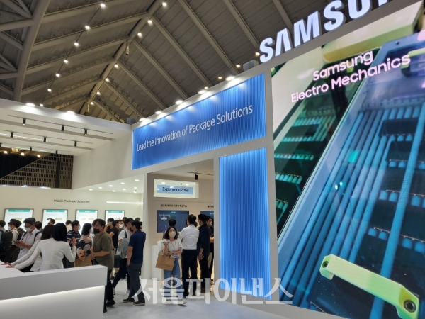 PCA쇼 삼성전기 전시장 모습. (사진=이서영 기자)