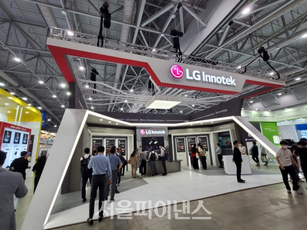 KPCA쇼의 LG이노텍 전시장 모습. (사진=이서영 기자)