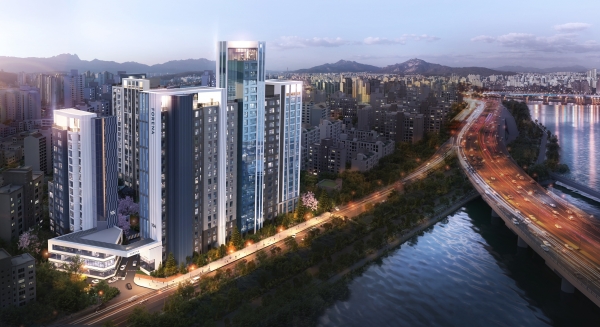 염창 무학아파트 리모델링사업 조감도.(사진=한화건설)