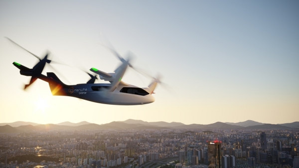 한화시스템이 개발 중인 도심항공교통(UAM) 기체 '버터플라이' (사진=한화시스템)