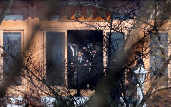 18일 오전 경기도 용인시 호암미술관 인근 선영에서 열린 호암 이병철 삼성 창업회장 35주기 추도식에 이재현 CJ그룹 회장이 참석해 있다. (사진=연합뉴스)