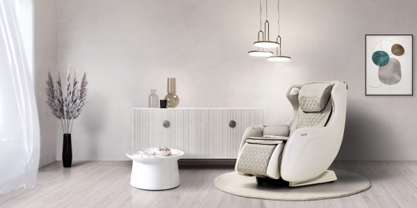 코웨이의 오트밀 베이지색 안마의자 마인 모습. (사진=코웨이)