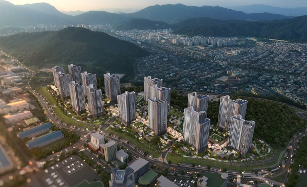 창원 롯데캐슬 포레스트 조감도 (사진=롯데건설)