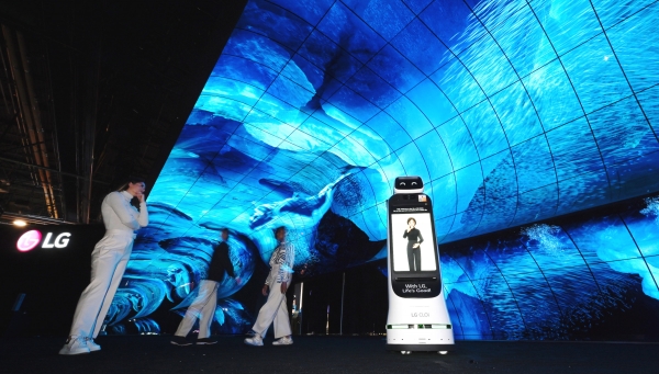 CES2023에서 LG전자의 전시관 모습. (사진=LG전자)