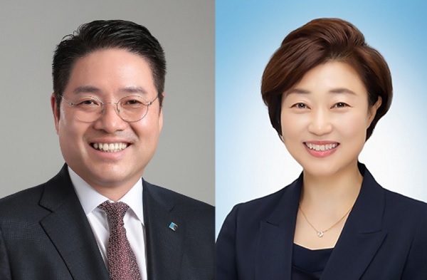 (왼쪽부터) IBK기업은행 김인태 신임 부행장(혁신금융그룹장), 김운영 신임 부행장(금융소비자보호그룹장). (사진=IBK기업은행)