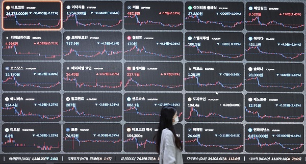 서울 서초구 빗썸 고객센터 전광판. (사진=연합뉴스)