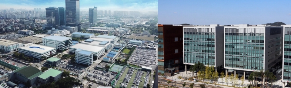 삼성전기 수원 사업장과 LG이노텍 본사. (사진=각 사)