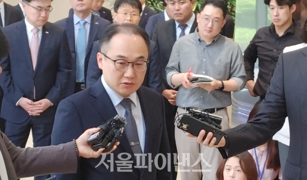 이원석 검찰총장이 22일 서울 여의도에 방문해 발언하고 있다.(사진=박조아 기자)