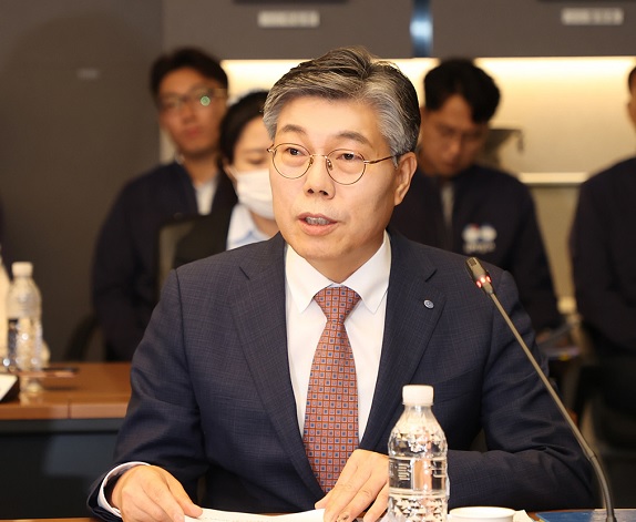 황병우 DGB대구은행장이 6일 대구 수성동 본점에서 열린 '시중은행 전환 기자간담회'에서 발언하고 있다. (사진=대구은행)