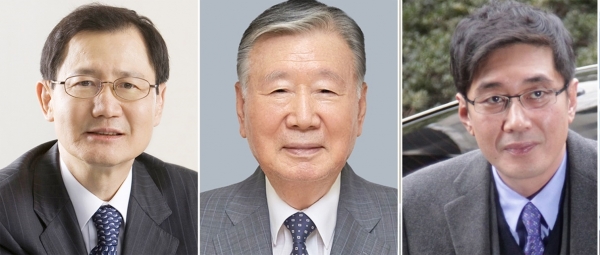 (왼쪽부터) 박찬구 금호석유화학 명예회장, 이중근 부영 창업주, 이호진 태광 전 회장. (사진=연합뉴스)
