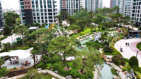 광주 S클래스더제니스의 유림원. (사진=두산건설)