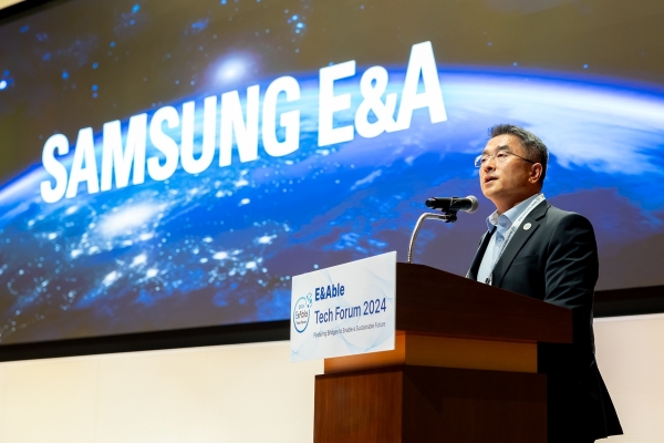 '2024 이네이블 테크 포럼'에서 개회사를 하는 남궁 홍 삼성E&A 사장. (사진=삼성E&A)