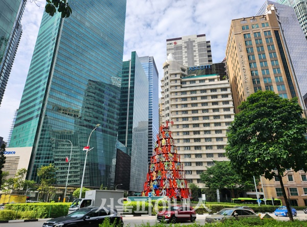 한국계 은행들이 모여있는 싱가포르 중심업무지구 (사진=김현경 기자)