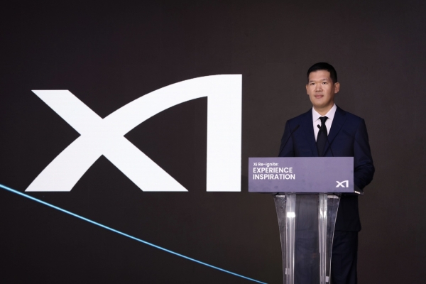 허윤홍 GS건설 대표가 18일 진행된 _자<br>(사진=오세정 기자)<br>이 리이그나이트(Xi Re-ignite)’ 행사에서 새로운 자이(Xi) BI와 로고를 선보였다. (사진=GS건설)