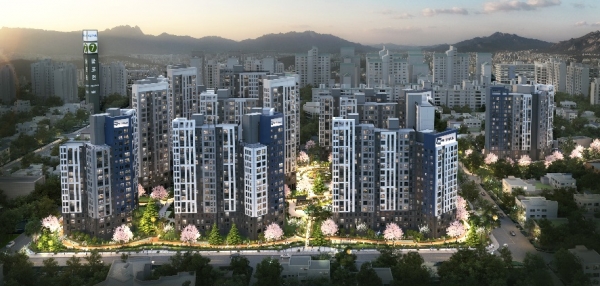 부개4구역 주택재개발정비사업 조감도. (사진=두산건설)