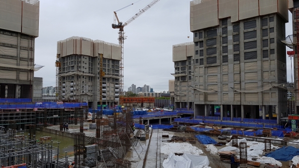 서울 강남구 한 아파트 건설 공사 현장.(사진=현대건설)