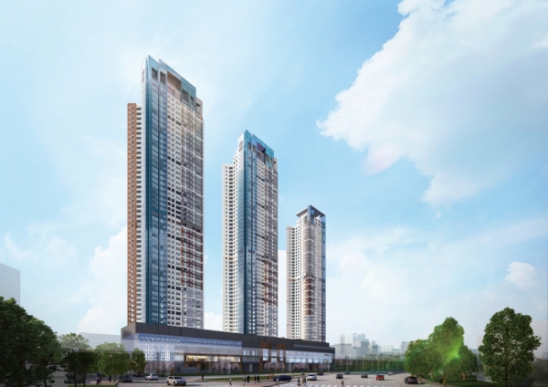 센트럴N49 주상복합 조감도. (사진=두산건설)