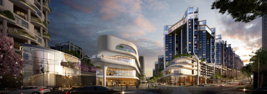 '래미안 글로우힐즈 한남 파인트리 아케이드' 투시도. (사진=삼성물산)