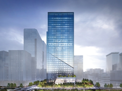 서울 중구 을지로 수표구역에 들어설 'ONE X' 타워 조감도.(사진=이도)