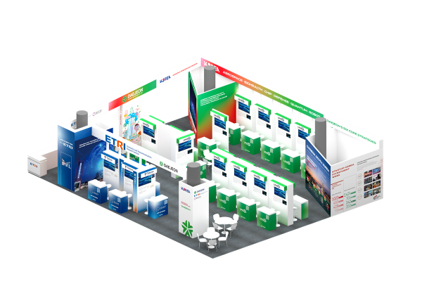 CES 행사장 내 마련될 ETRI와 대전시 통합전시관 조감도. (사진=한국전자통신연구원)