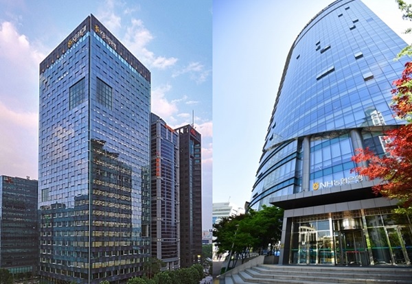 KB국민은행, NH농협은행 사옥 (사진=각 사)