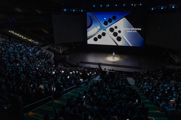 지난달 22일(현지시간) 미국 캘리포니아 새너제이에서 열린 '갤럭시 언팩 2025' 행사장 모습. (사진=삼성전자)