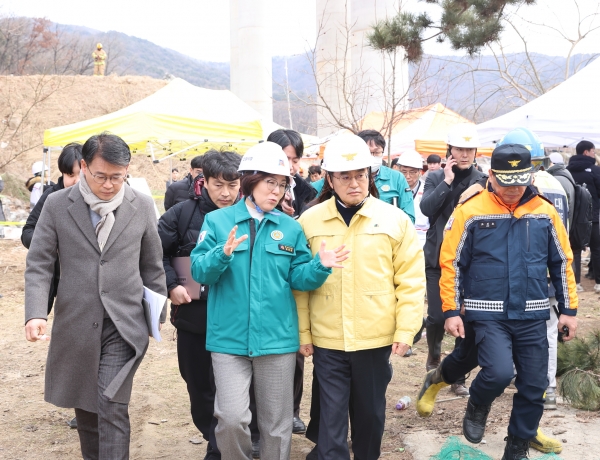 김동연 지사, 안성구간 교량 사고 현장 도착(사진=경기도)
