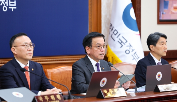 최상목 대통령 권한대행 부총리 겸 기획재정부 장관이 25일 정부서울청사에서 열린 국무회의에서 발언하고 있다. (사진=연합뉴스)