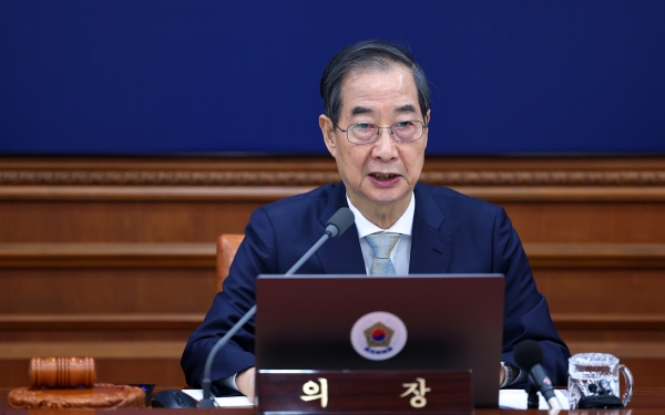 한덕수 대통령 권한대행 국무총리가 1일 정부서울청사에서 열린 국무회의에서 발언하고 있다. (사진=연합뉴스)