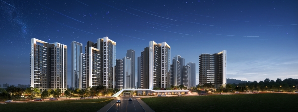 수원 구운1구역 주택 재건축정비사업 투시도 (사진=롯데건설)