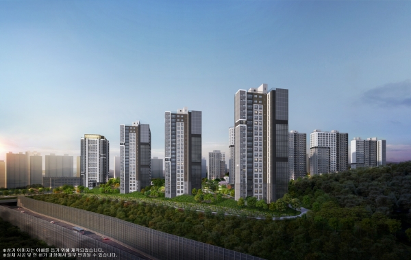 동탄 꿈의숲 자연&데시앙 메인 투시도 (사진=태영건설)