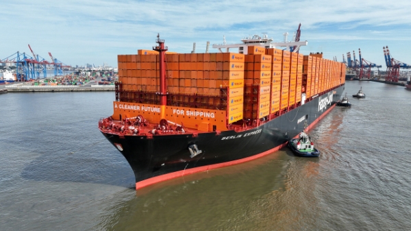 한화오션의 컨테이너선 (사진=한화오션)