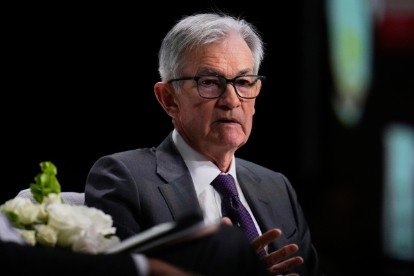 제롬 파월 연방준비제도 의장이 4월 16일 시카고에서 시카고 경제클럽이 주최한 행사에서 연설하고 있다. (사진=연합뉴스)