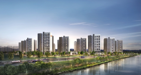 e편한세상 대장 퍼스티움 단지 투시도 (사진=DL이앤씨)