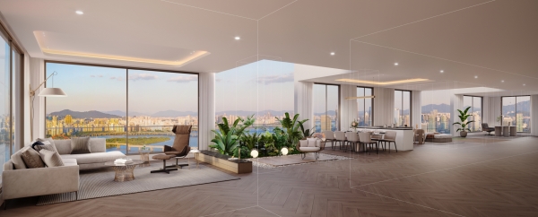 용산정비창 전면 제1구역에 제안한 펜트하우스.(사진=포스코이앤씨)