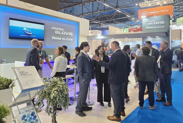 브레이크 벌크 유럽 2025에 참석한 현대글로비스의 부스 모습 (사진=현대글로비스)