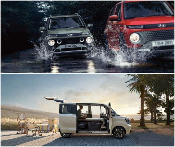 지난해 경차 판매량을 이끈 현대차 캐스퍼와 기아 레이. (사진=각 사)