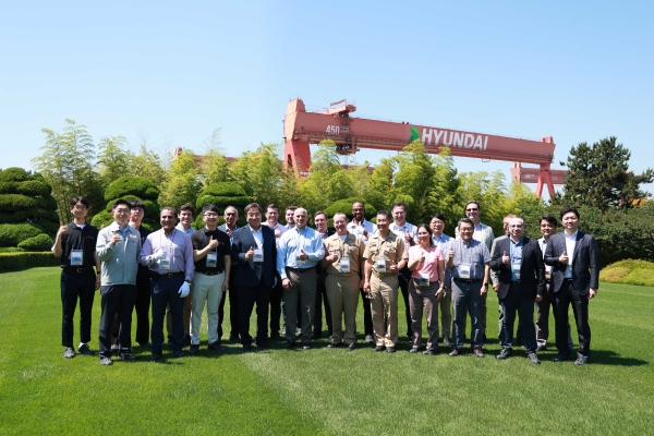 미국 조선해양 전문가 그룹이 23일 울산 HD현대중공업 본사를 방문했다 (사진=HD현대)