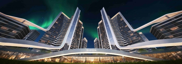 래미안 루미원 단지 정면 업샷 이미지 (사진=삼성물산 건설부문)