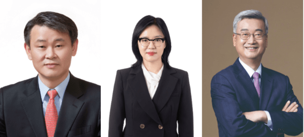 김동철 한국공인회계사회 행정부회장(왼쪽부터), 조연주 한국공인회계사회 연구부회장, 오기원 한국공인회계사회 회계감리부회장.(사진=한국공인회계사회)