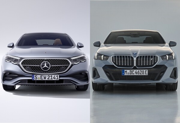(왼쪽부터) 벤츠 E클래스, BMW 5시리즈 (사진=각 사)