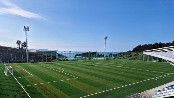 맨체스터시티 유소년 프로그램 운영 축구장으로 사용될 예정인 삼척시 교동에 위치한 삼척 생활문화체육공원.(사진=삼척시)