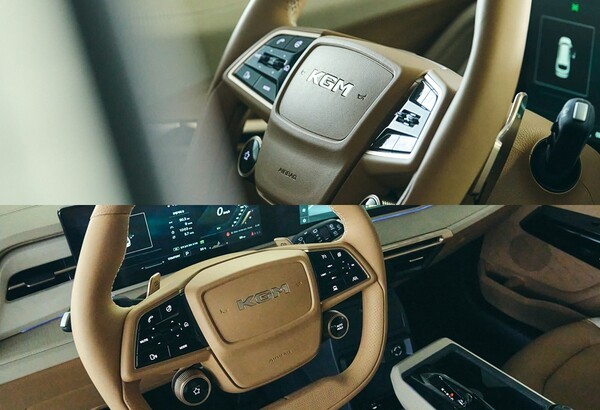 KGM 액티언 하이브리드 스티어링 휠 (사진=KGM)