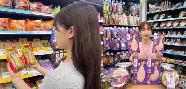 gs25의 '아이돌컴백샌드위치'와 cu의 '득템 닭백숙' 2종. (사진=각 사)