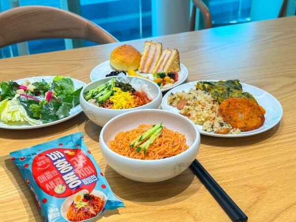 농심, 공항 면세구역 라운지서 '배홍동' 메뉴 판매. (사진=농심)