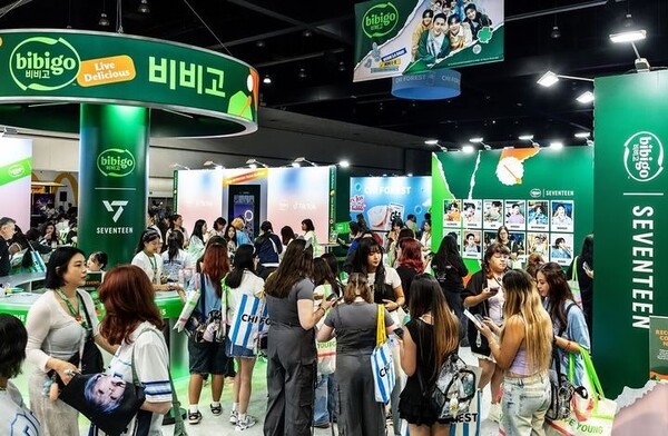 'KCON LA 2025'에 마련된 비비고 부스 전경.(사진=CJ제일제당)