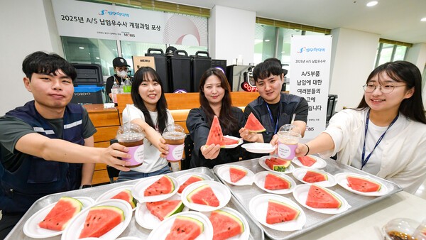 현대모비스가 전국 AS 부품 납입 우수 협력사 200곳에 수박 1만통을 전달했다. (사진=현대모비스)