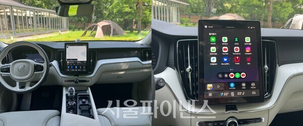 볼보 XC60의 실내 (사진=김완일 기자)