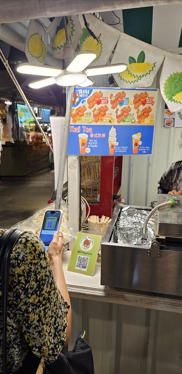 태국 현재 QR결제 현장 (사진=BC카드)